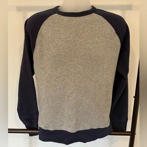 J. Crew crewneck sweatshirt / sweater in navy and gray | medium